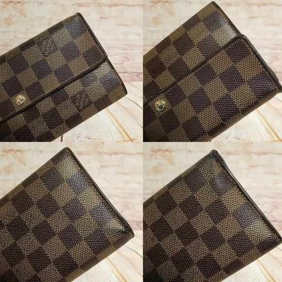 - Authentic Luis Vuitton Damier Ebene long wallet crossbody - Picture 5 of 10